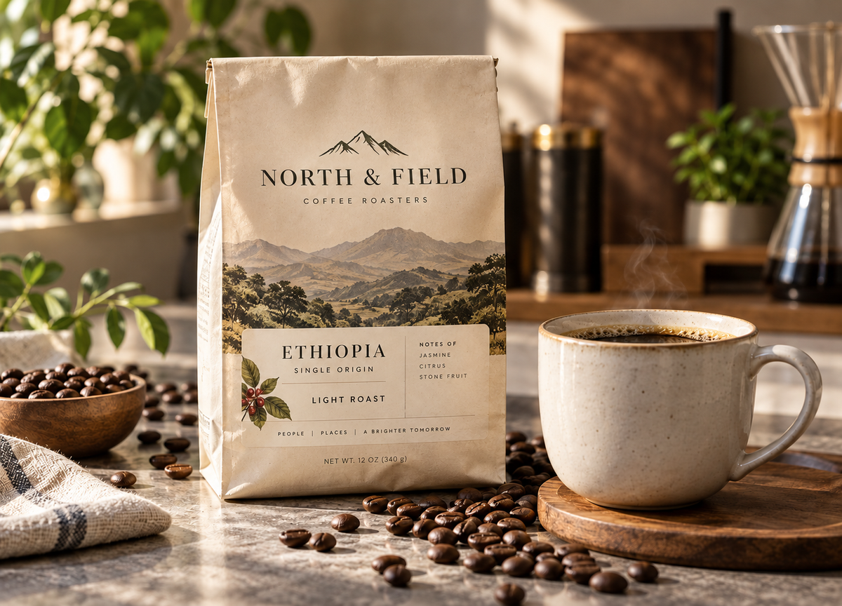 ETHIOPIA · SINGLE ORIGIN · LIGHT ROAST