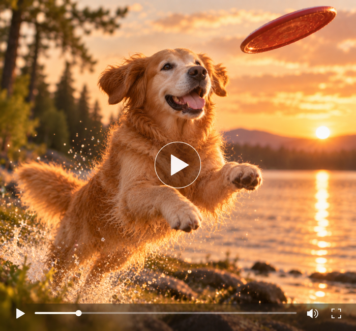 Pet memorial video memory