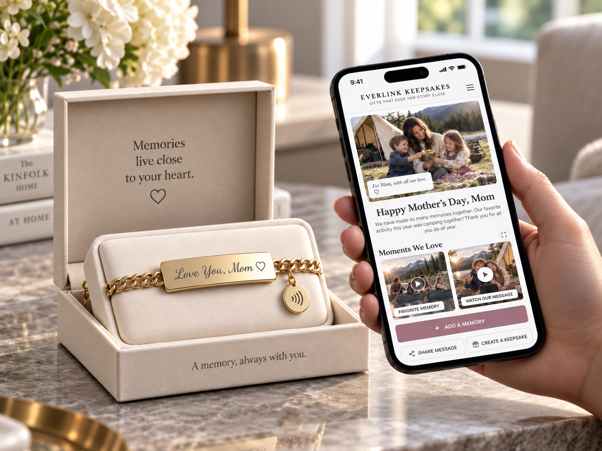 Connected physical product with QR or NFC